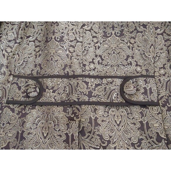 NWT Liz Claiborne Jacquard Blazer Jacket Overcoat Sz 22 Paisley Classic Whimsy - Picture 11 of 15